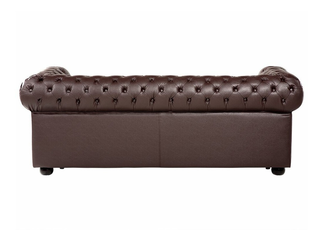 Chesterfield-sófi Berwyn 832 (Dökkbrúnn)