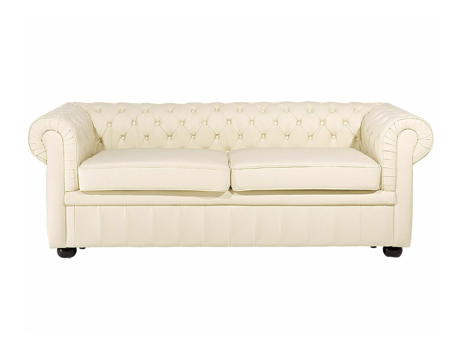 Chesterfield-sófi Berwyn 832 (Rjómalitur)