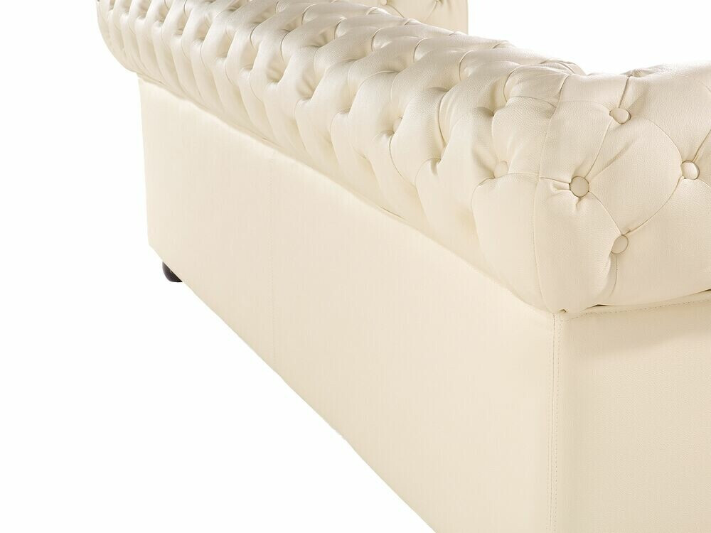 Chesterfield-sófi Berwyn 832 (Rjómalitur)