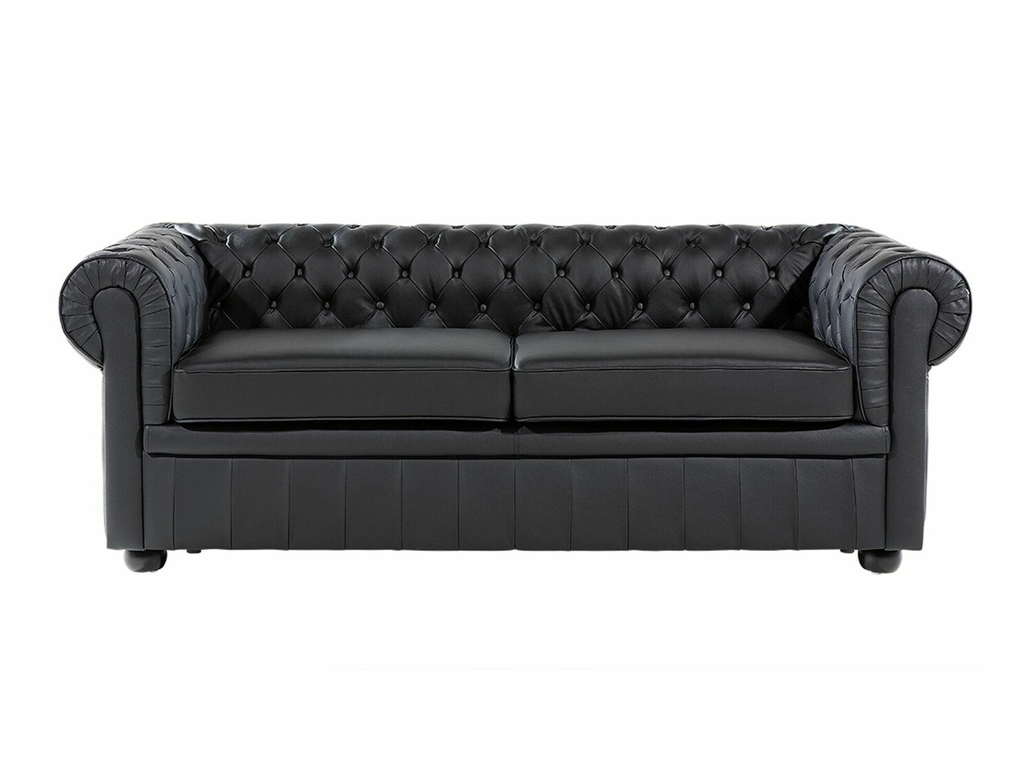 Chesterfield-sófi Berwyn 832 (Svartur)