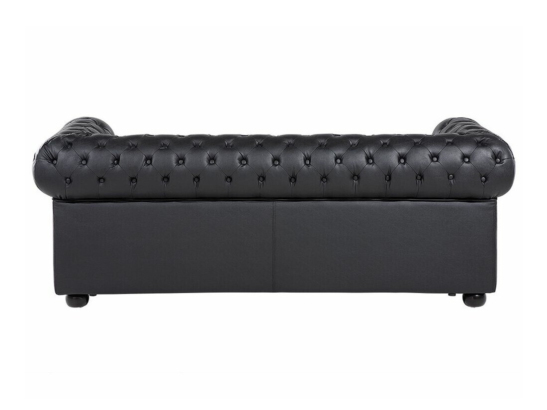 Chesterfield-sófi Berwyn 832 (Svartur)