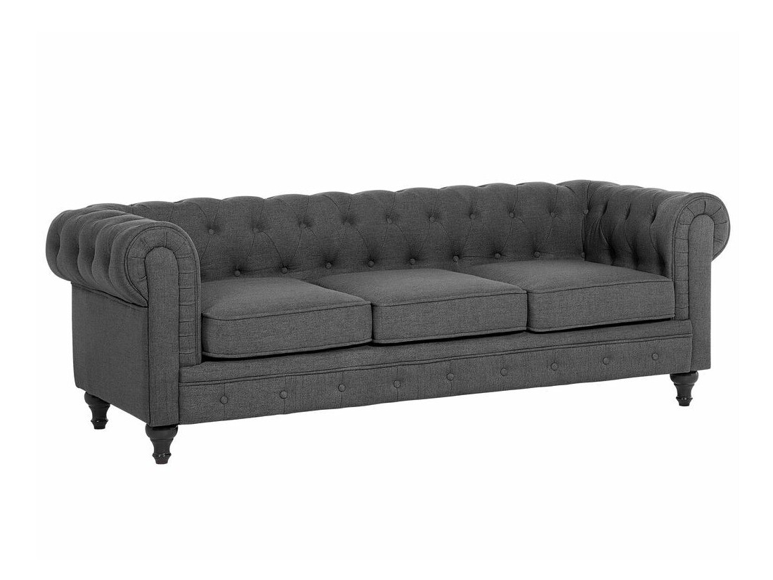 Chesterfield-sófi Cirdoro 100 (Grár)