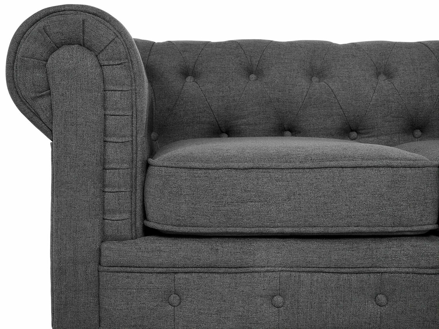 Chesterfield-sófi Cirdoro 100 (Grár)