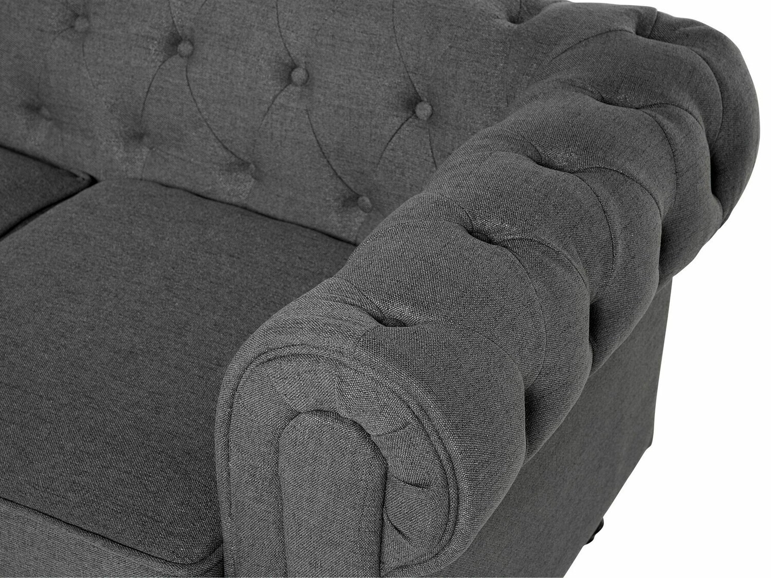 Chesterfield-sófi Cirdoro 100 (Grár)