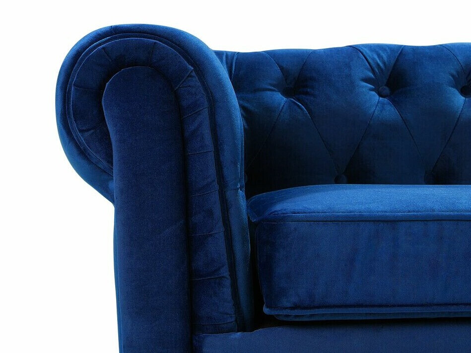Chesterfield-hægindastóll Cirdoro 102 (Blár)