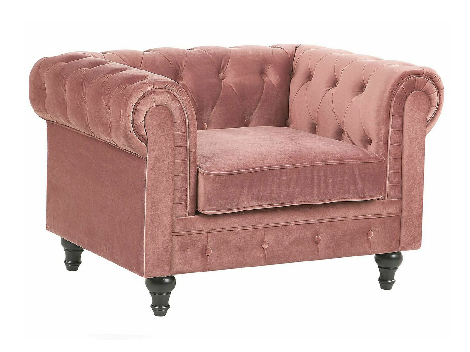 Chesterfield-hægindastóll Cirdoro 102 (Bleikur)
