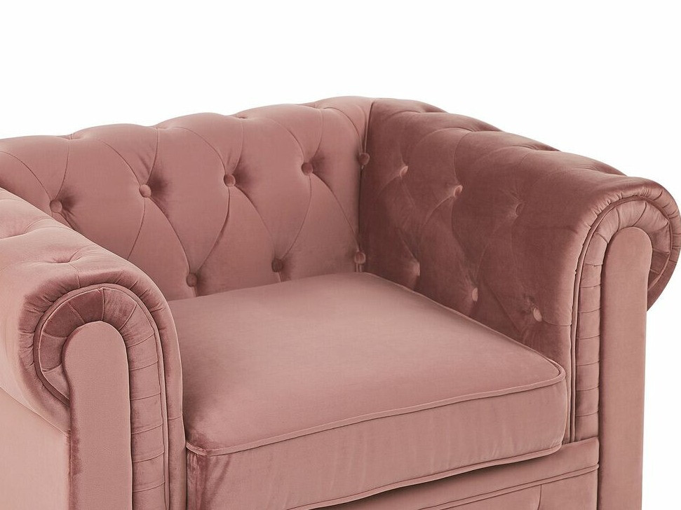 Chesterfield-hægindastóll Cirdoro 102 (Bleikur)