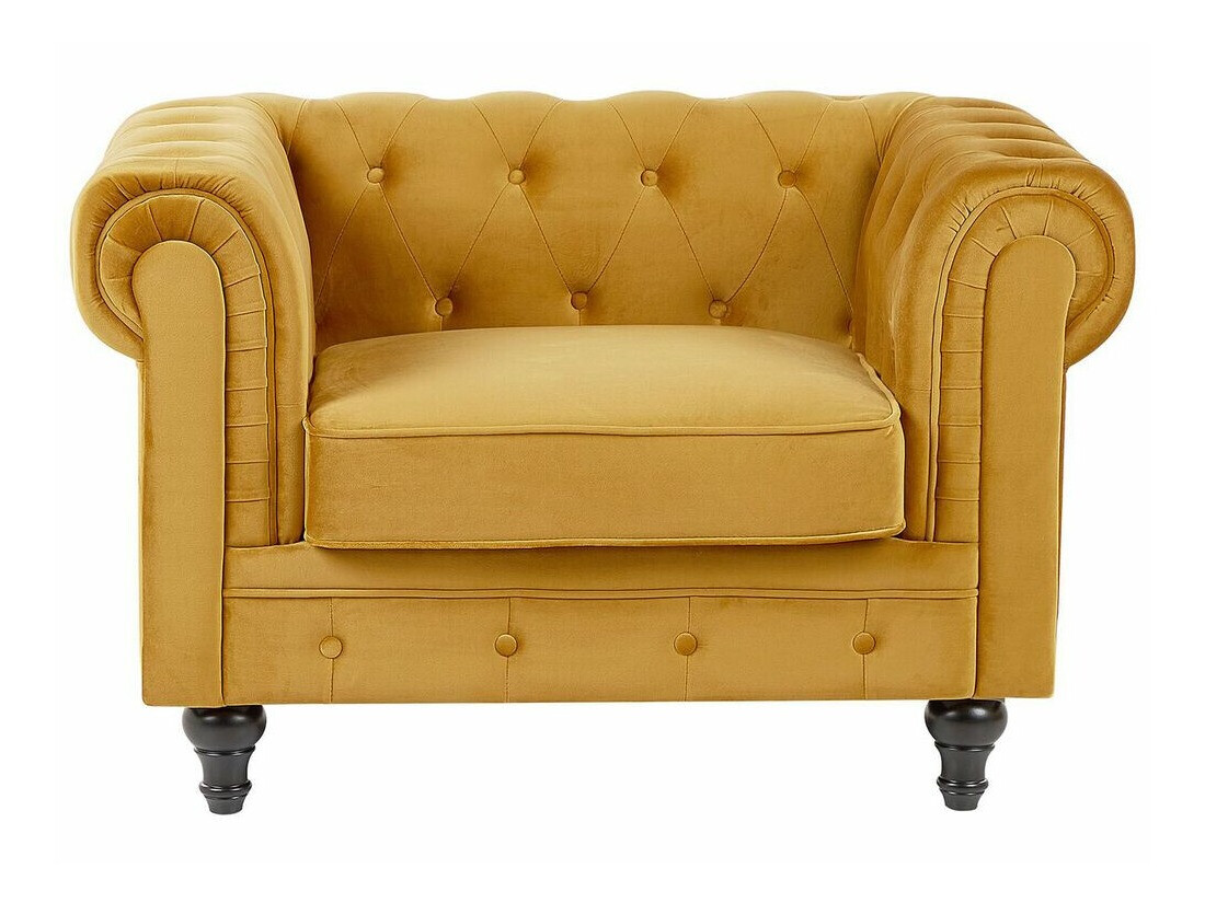 Chesterfield-hægindastóll Cirdoro 102 (Gulur)