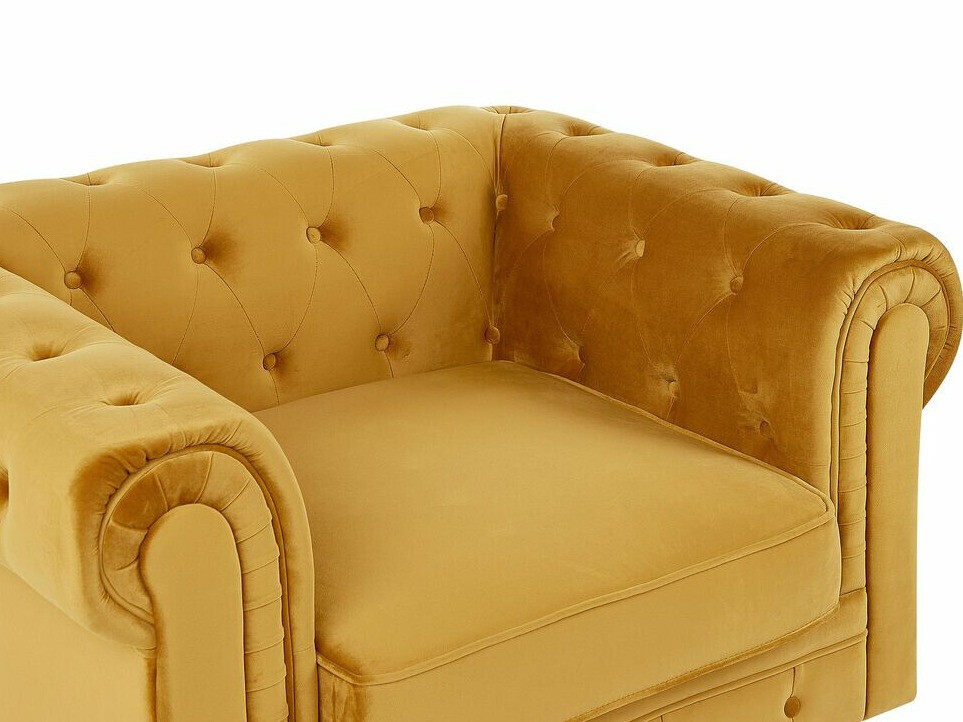 Chesterfield-hægindastóll Cirdoro 102 (Gulur)