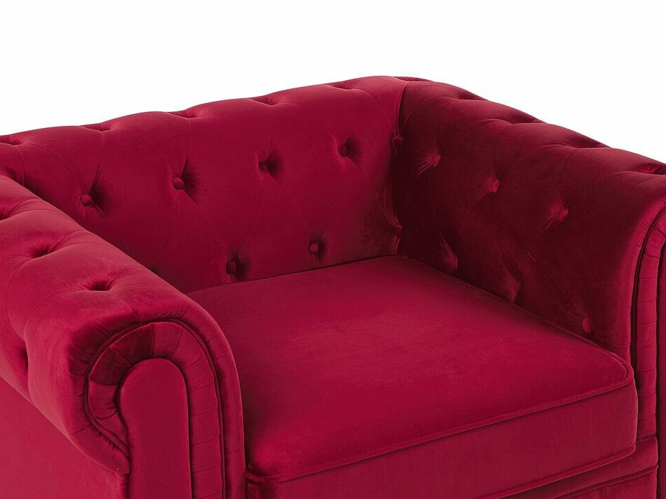 Chesterfield-hægindastóll Cirdoro 102 (Rauður)