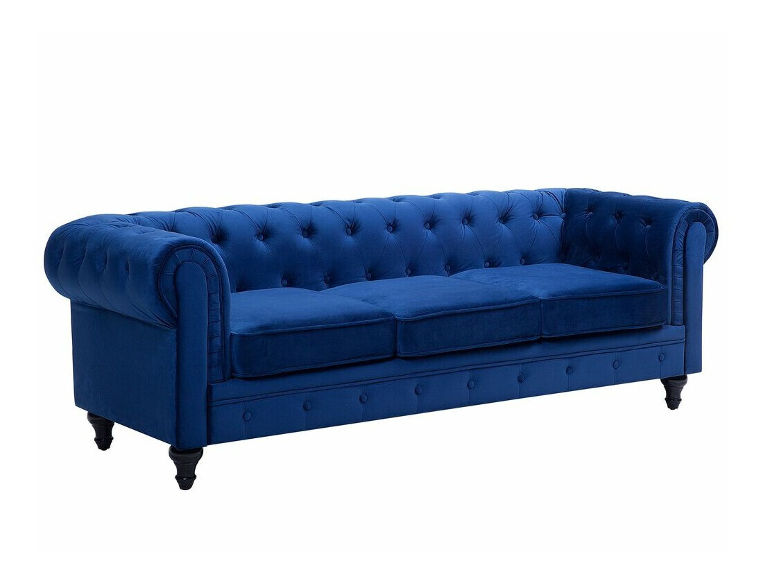 Chesterfield-sófi Cirdoro 101 (Blár)