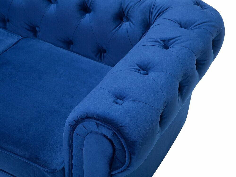 Chesterfield-sófi Cirdoro 101 (Blár)
