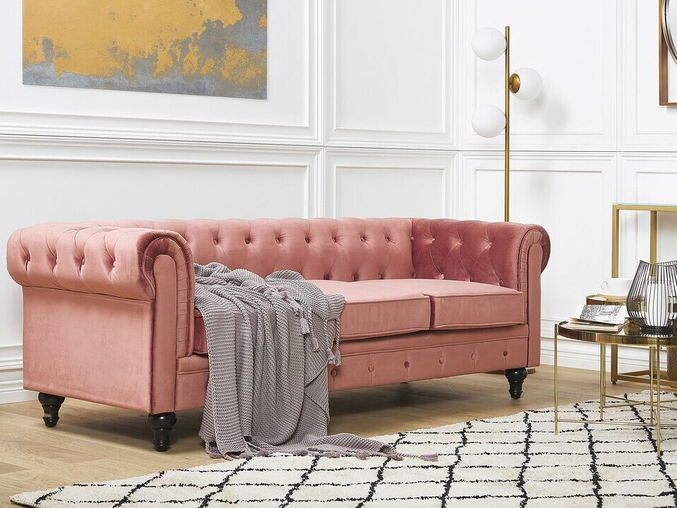 Chesterfield-sófi Cirdoro 101 (Fjólublár)