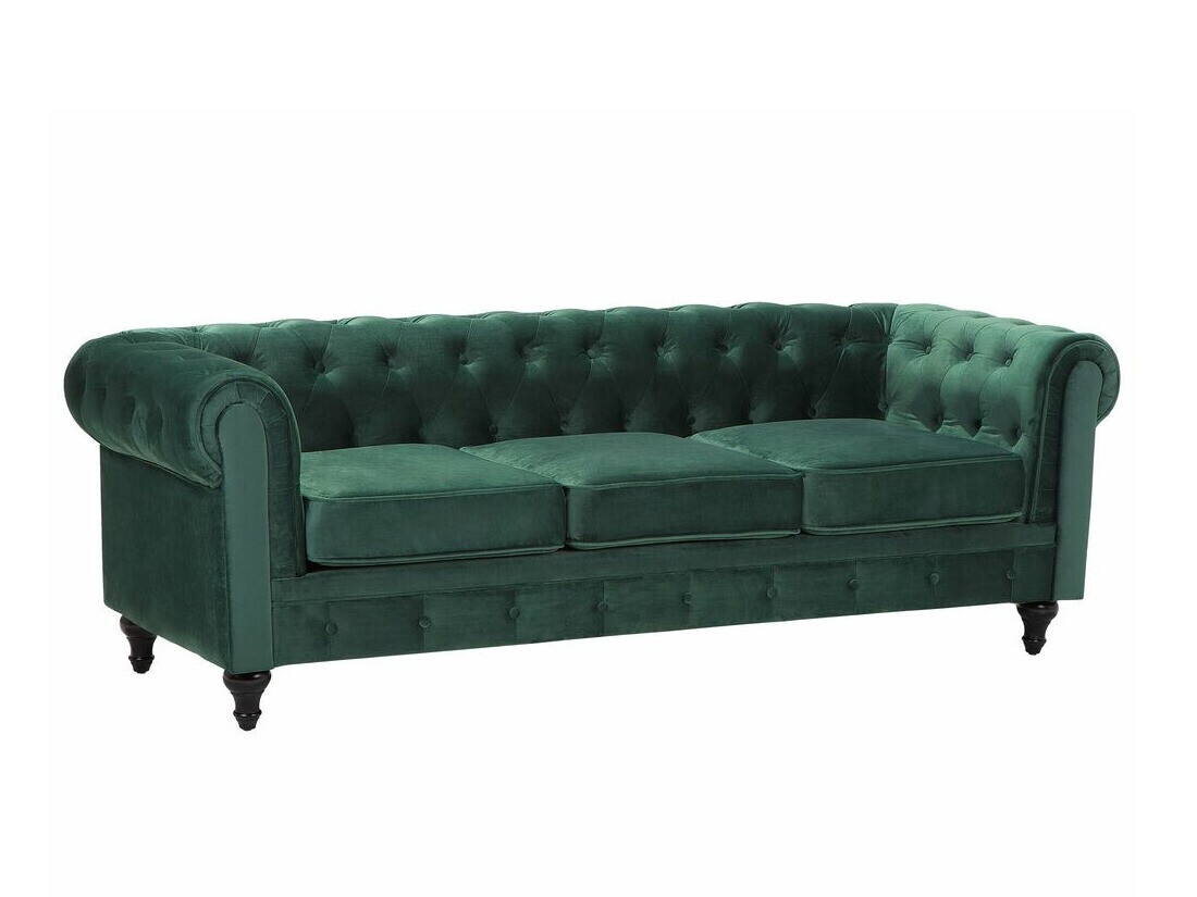 Chesterfield-sófi Cirdoro 101 (Grænn)