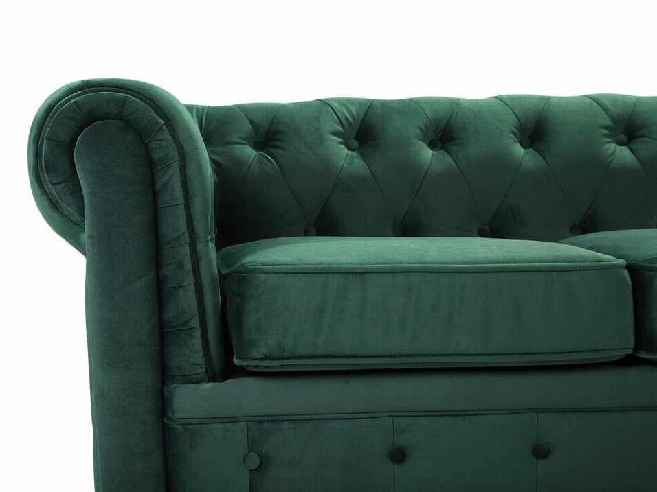 Chesterfield-sófi Cirdoro 101 (Grænn)