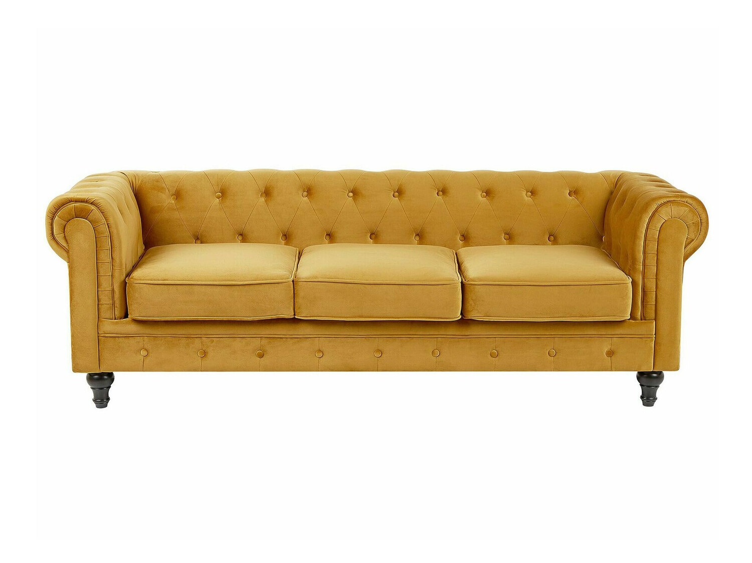 Chesterfield-sófi Cirdoro 101 (Gulur)