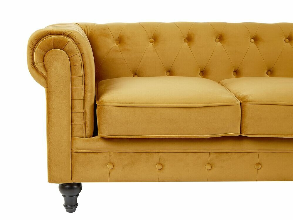 Chesterfield-sófi Cirdoro 101 (Gulur)