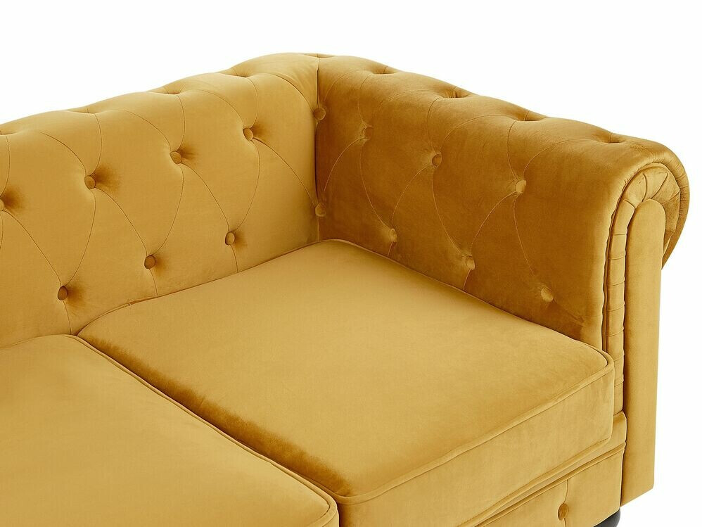 Chesterfield-sófi Cirdoro 101 (Gulur)