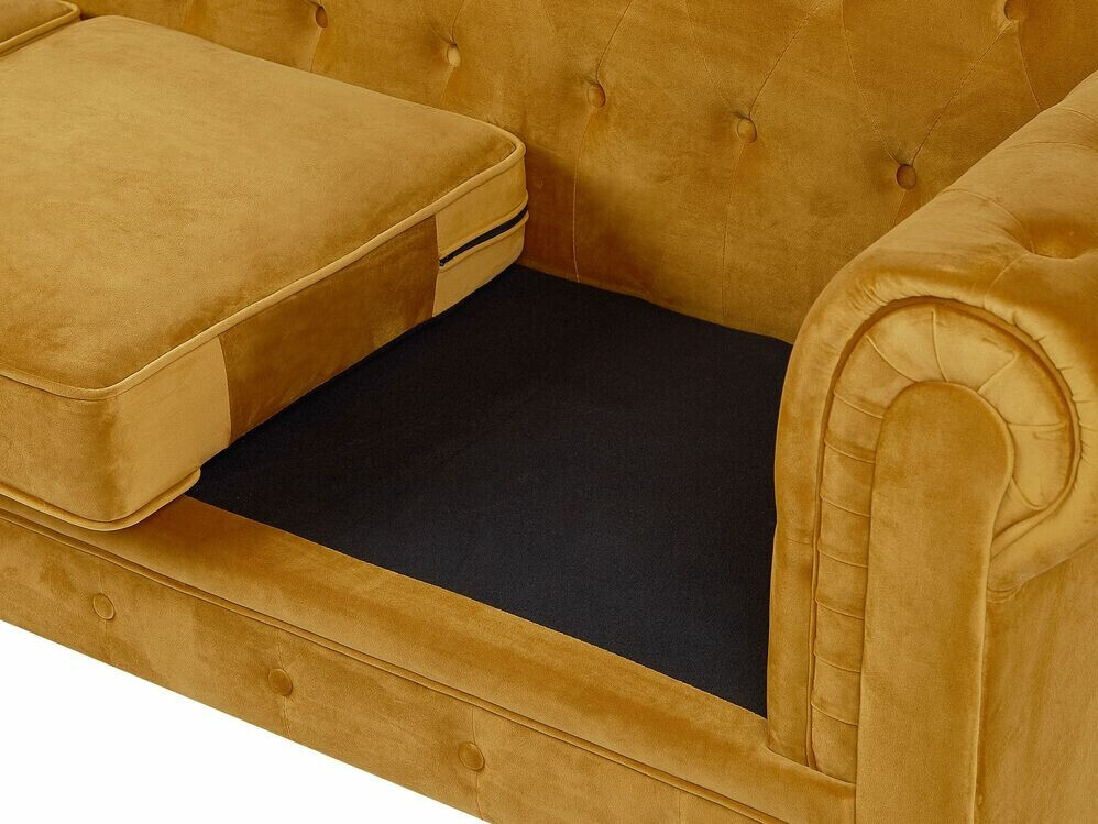 Chesterfield-sófi Cirdoro 101 (Gulur)