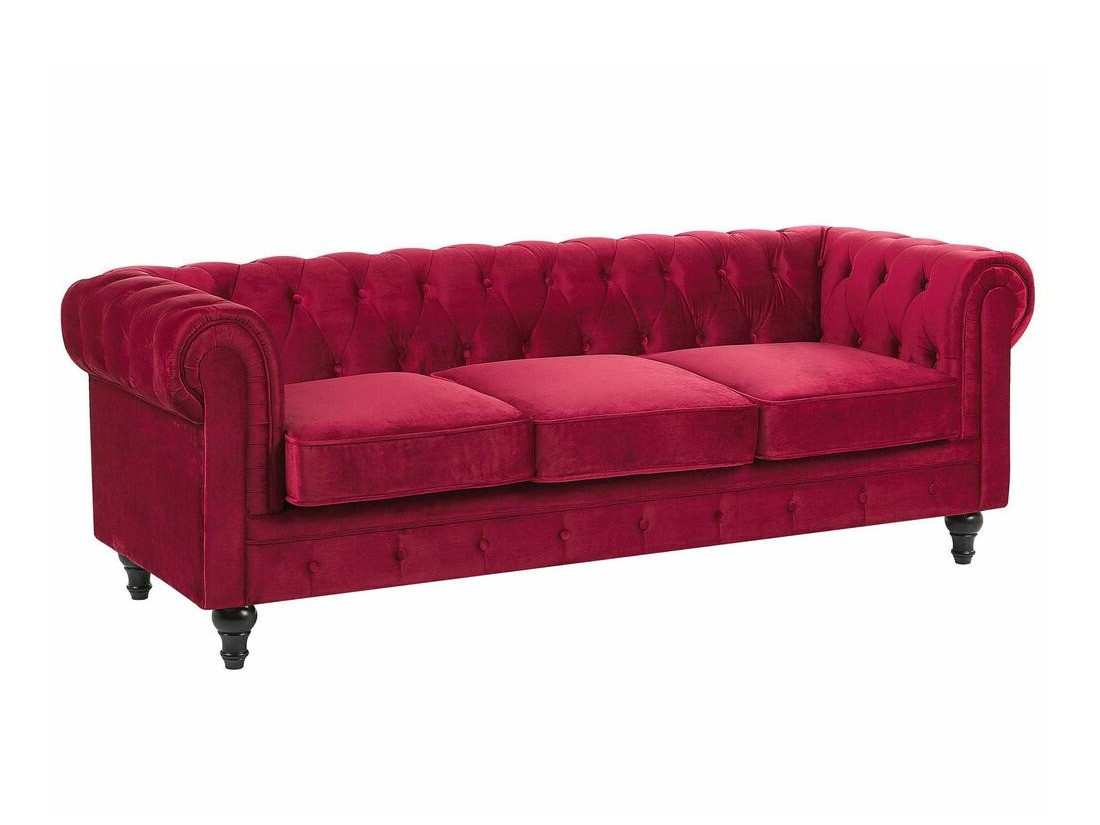 Chesterfield-sófi Cirdoro 101 (Rauður)