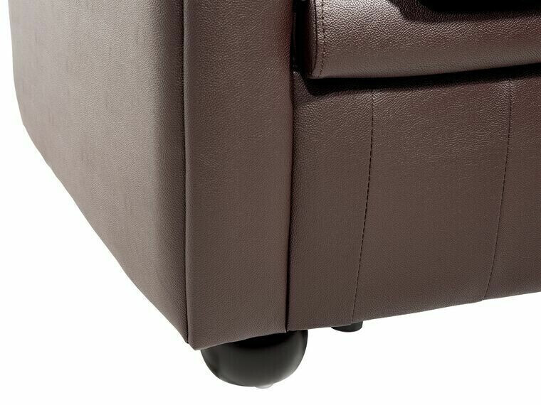 Chesterfield-hægindastóll Cirdoro 105 (Dökkbrúnn)