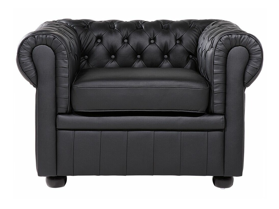 Chesterfield-hægindastóll Cirdoro 105 (Svartur)