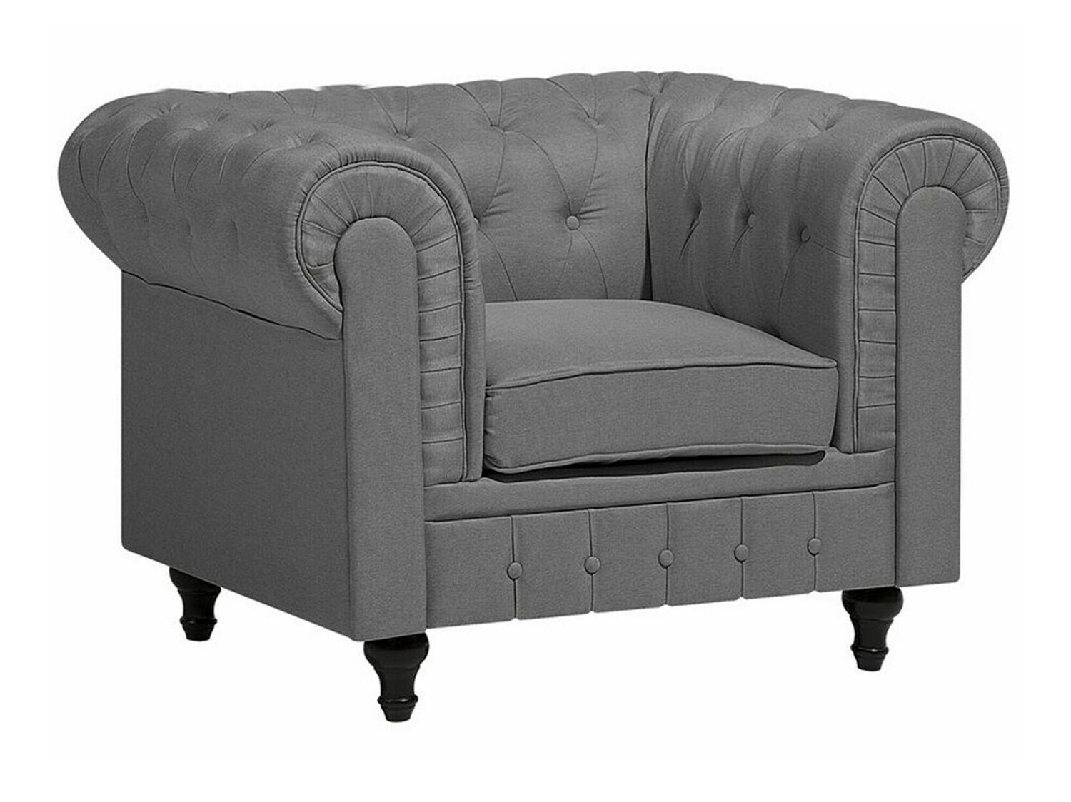 Chesterfield-hægindastóll Cirdoro 107 (Grár)