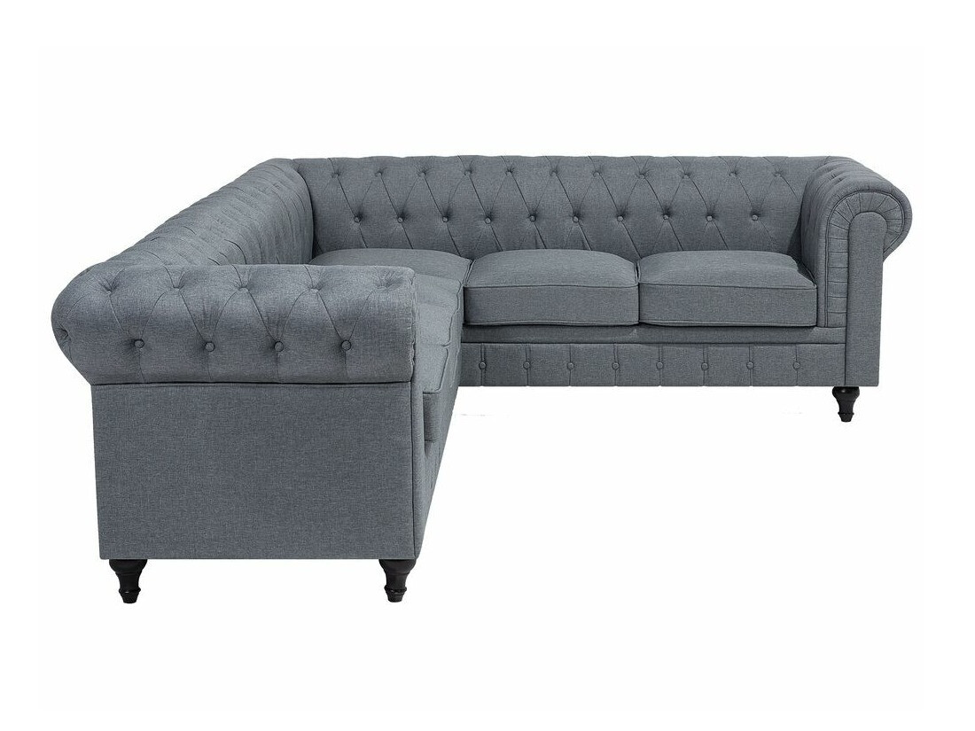 Chesterfield-hornsófi Cirdoro 109 (Grár)