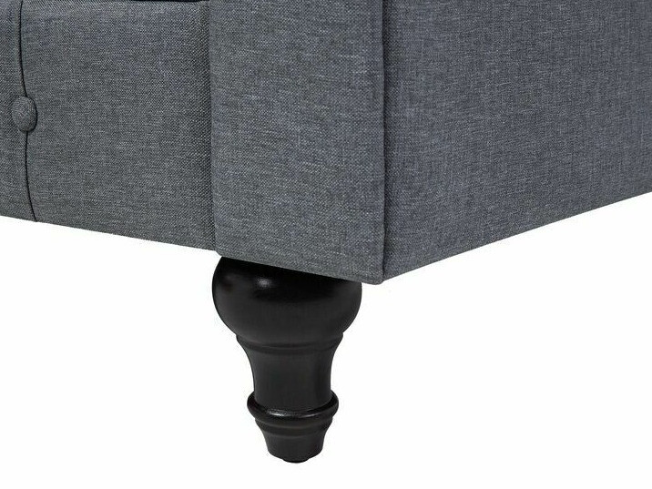 Chesterfield-hornsófi Cirdoro 109 (Grár)