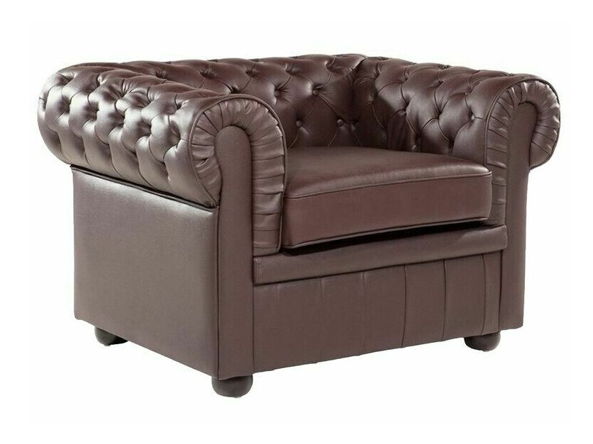 Chesterfield-bólstrað húsgagnasett Cirdoro 112 (Dökkbrúnn)