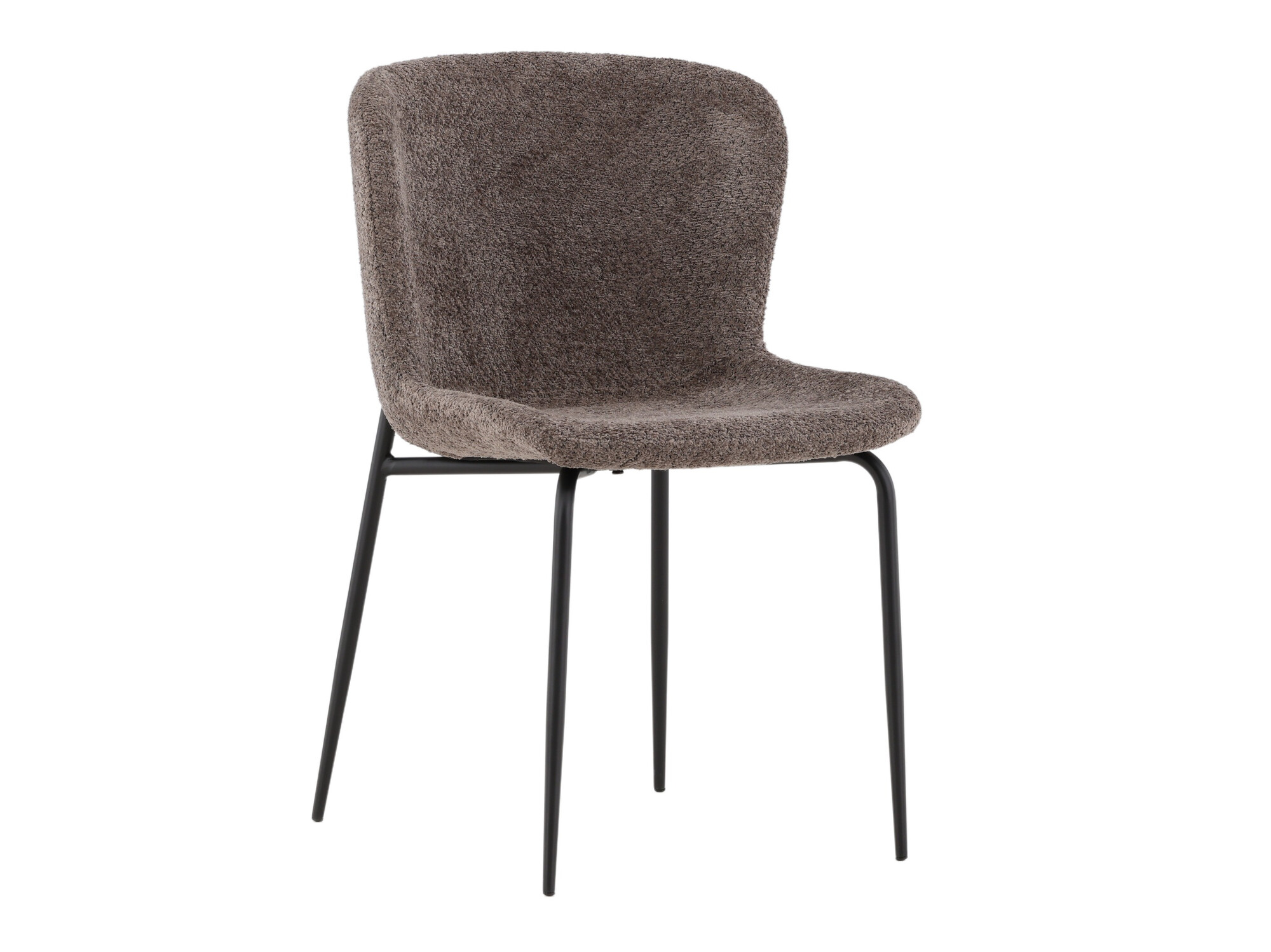 Borðstofusett Dallas 4143 (Brúnn + Svartur)