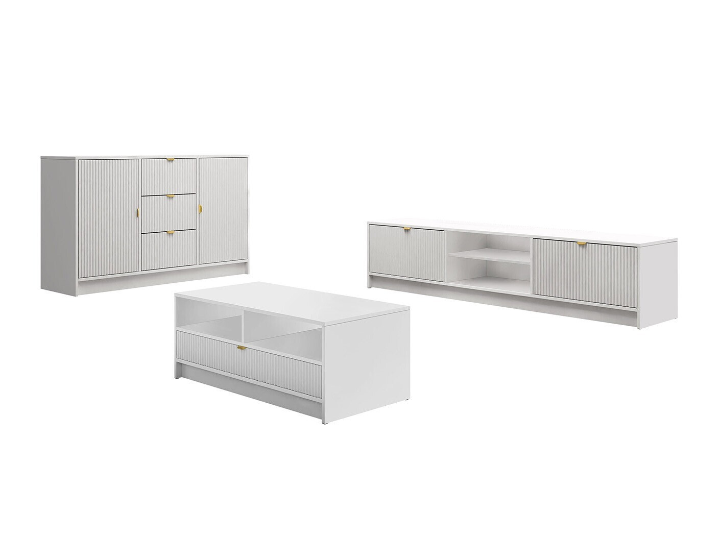 Stofusett Comfivo Papilio I (Hvítur)