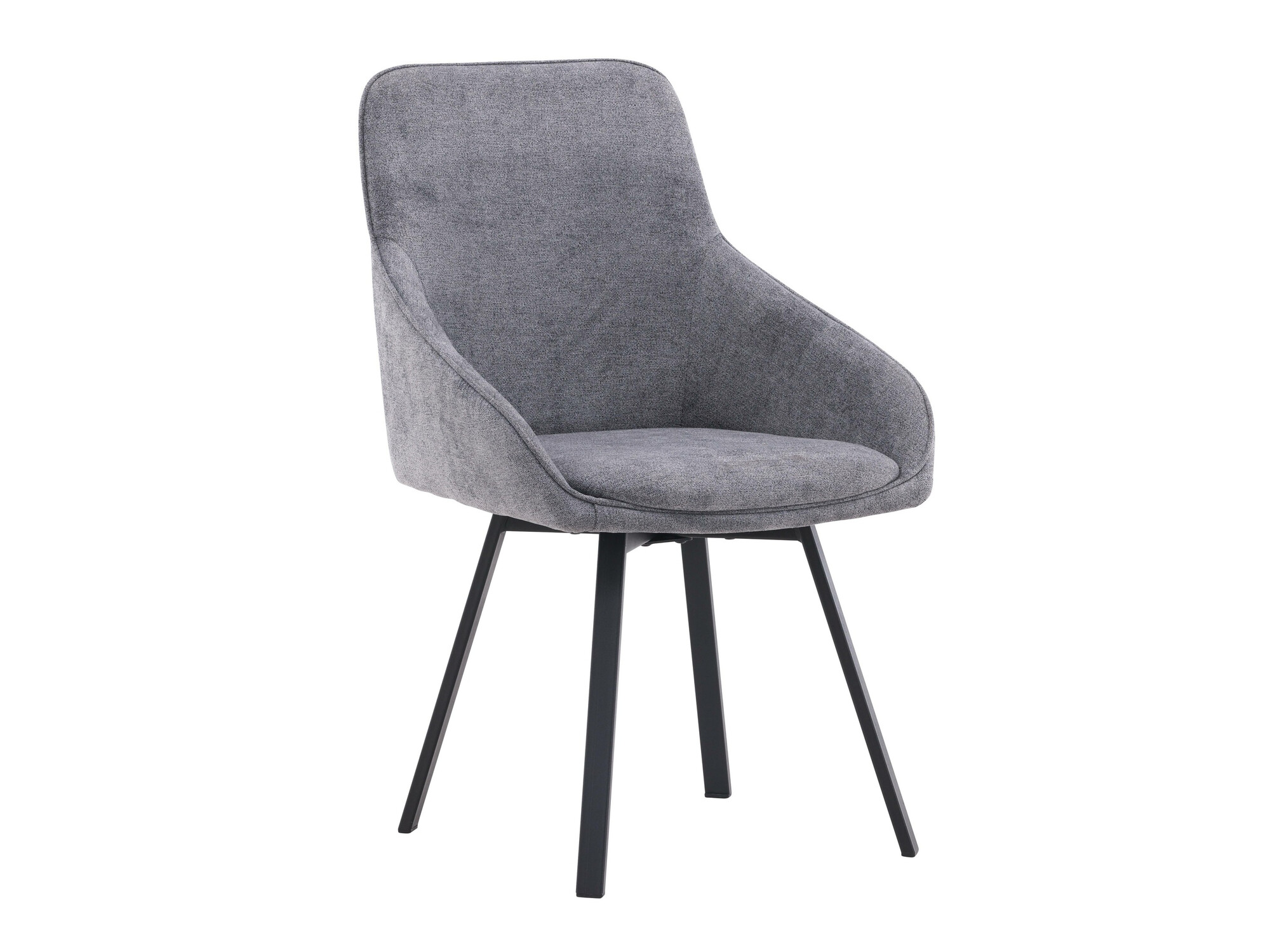 Borðstofusett Dallas 4335 (Svartur + Dökkgrár)