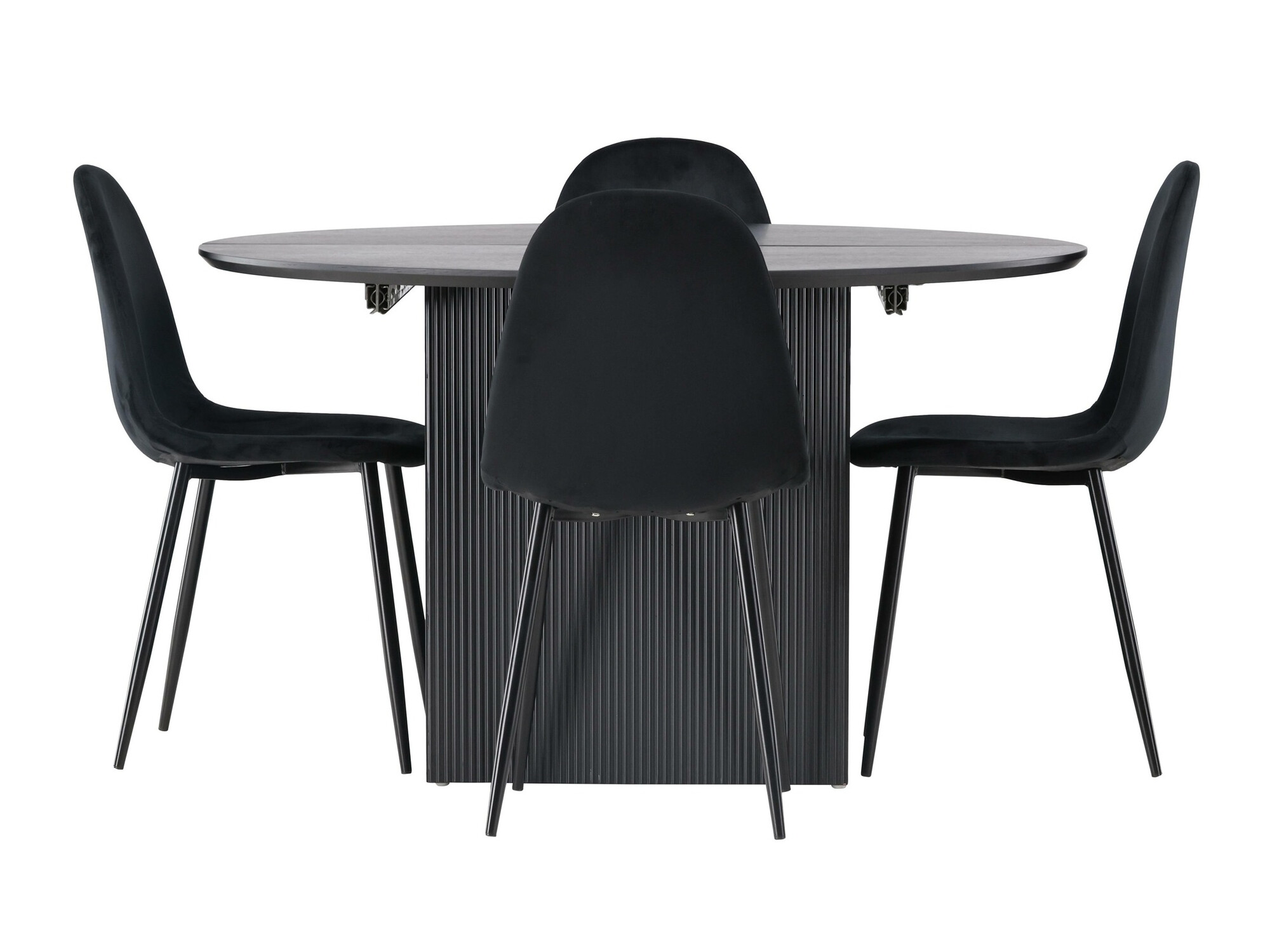 Borðstofusett Dallas 4287 (Svartur)