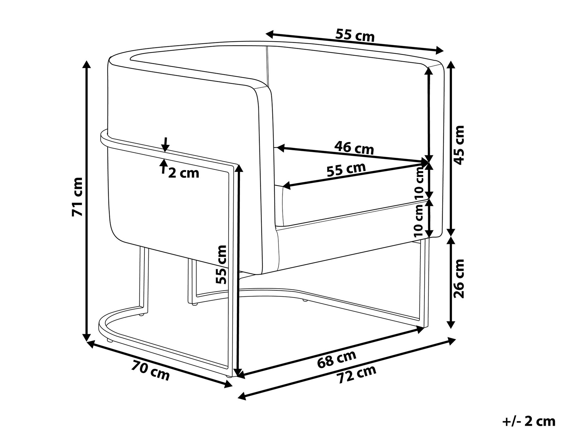 Hægindastóll Berwyn 1231 (Grænn)
