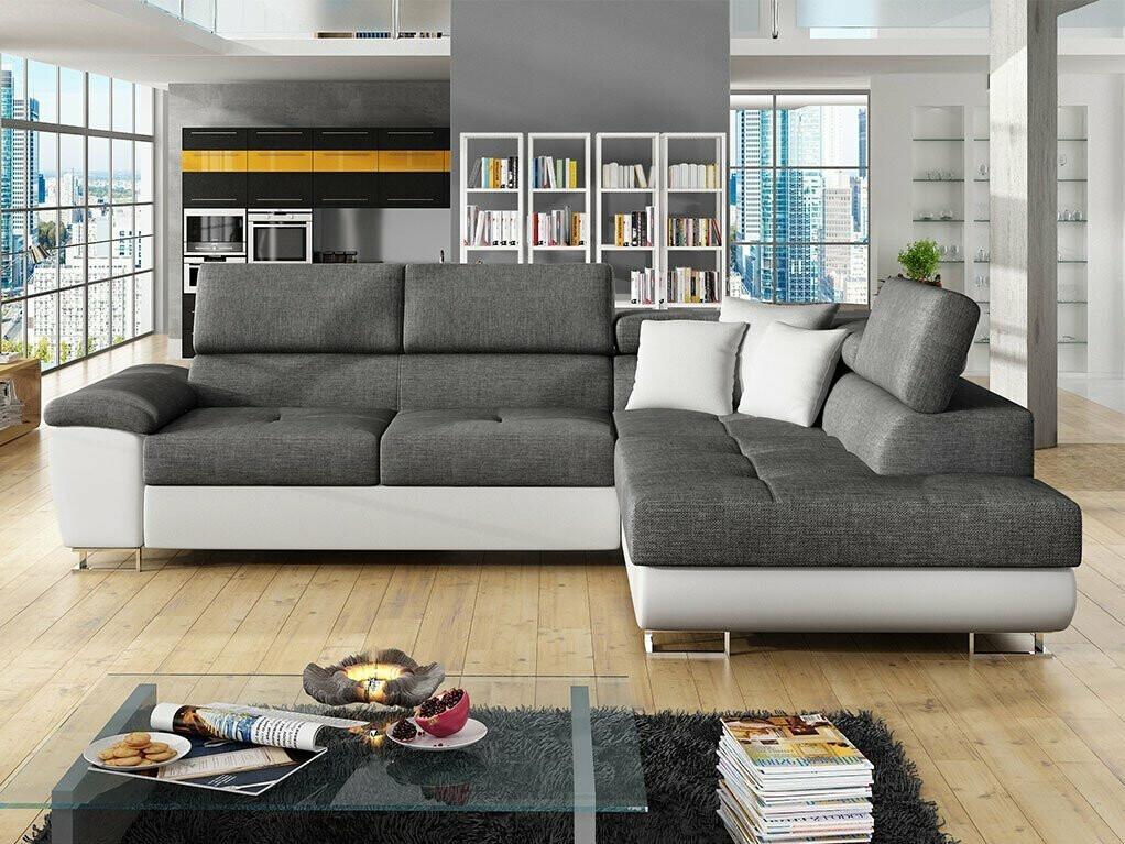 Horn­sófi Comfivo Ruta II (Soft 017 + Lux 06 + Soft 017)