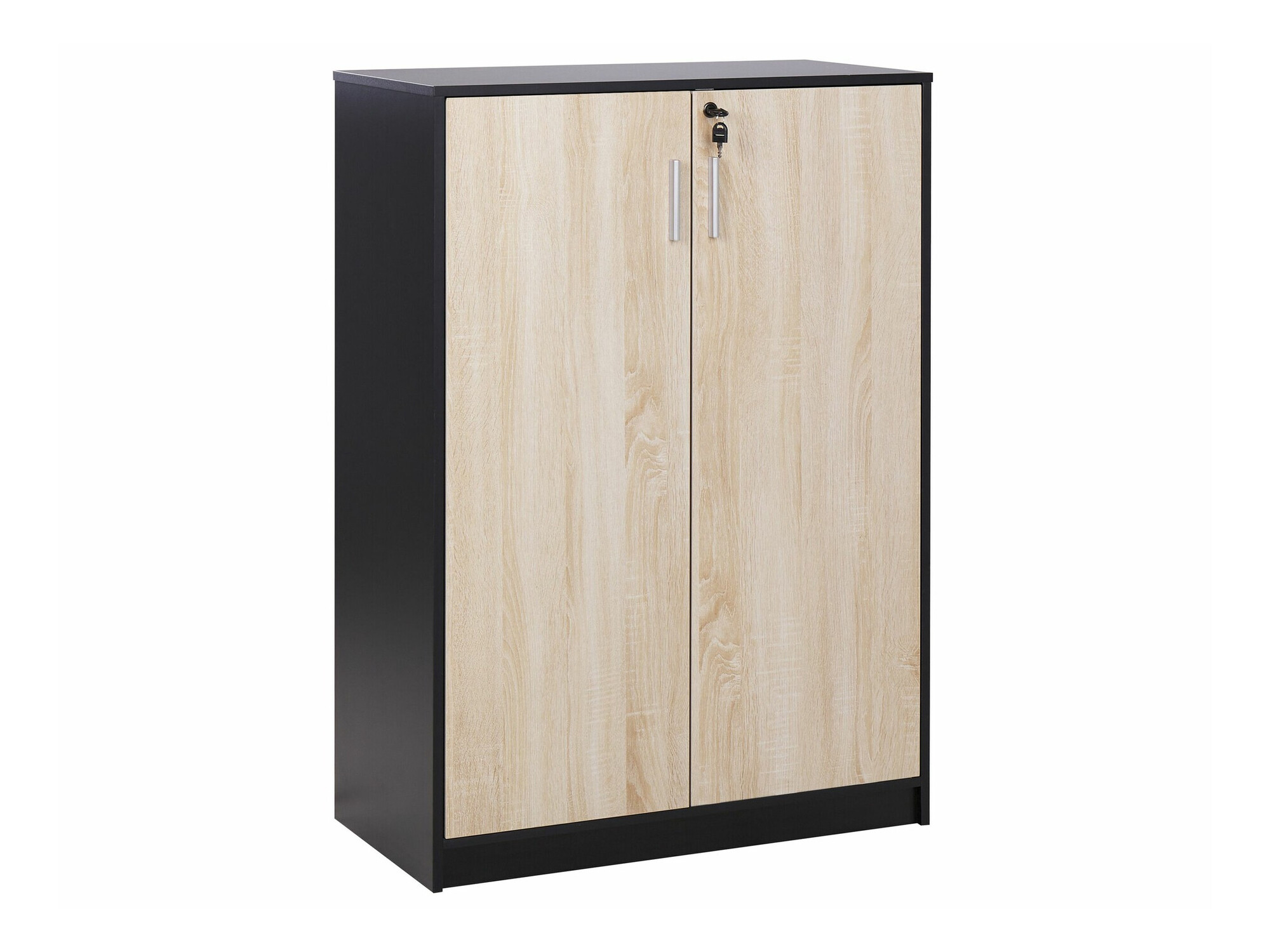 Skenkur Catferu 114 (Svartur + Ljós viður)