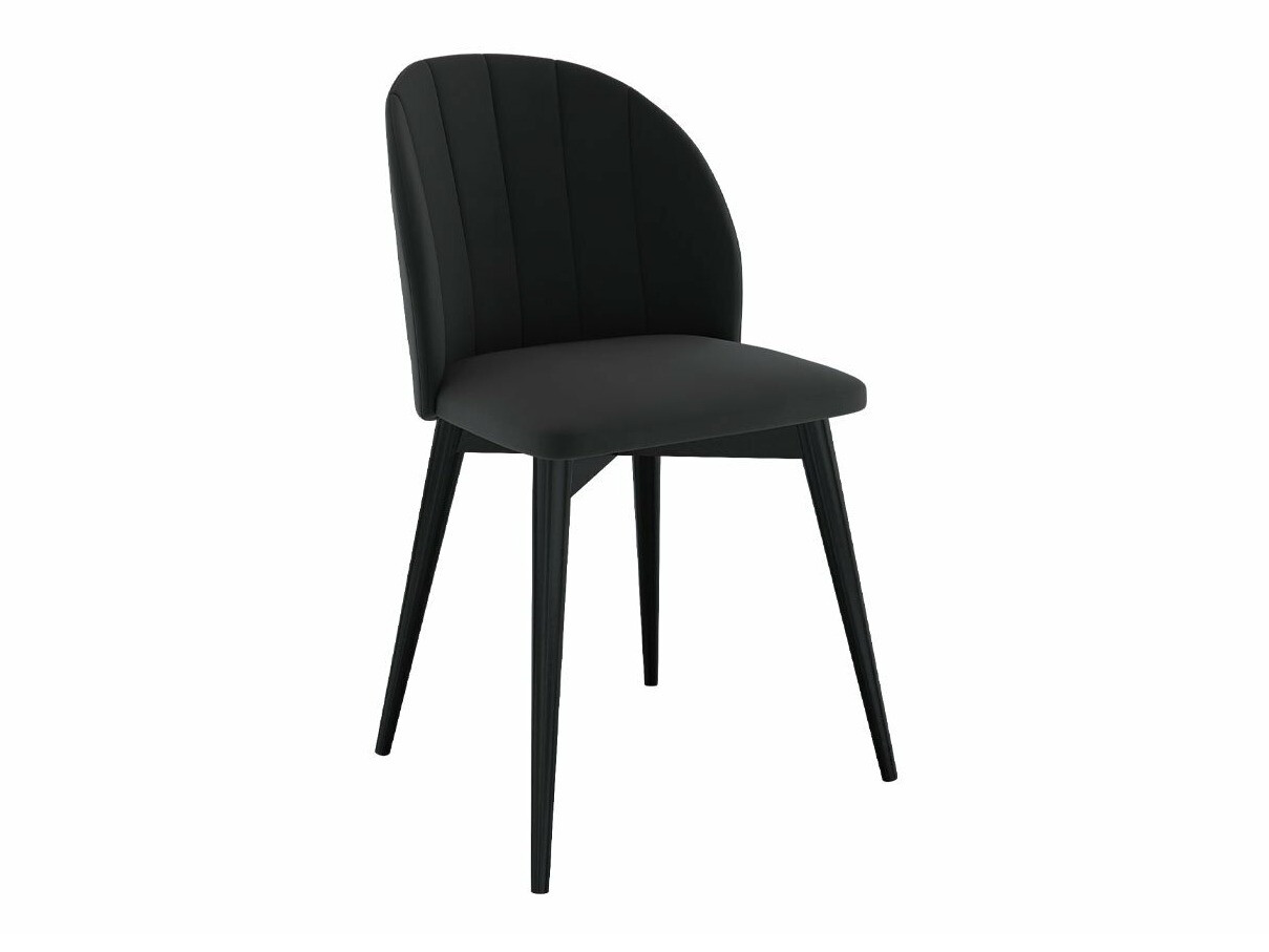 Borðstofusett Racine 127 (Svartur + Magic Velvet 2219)
