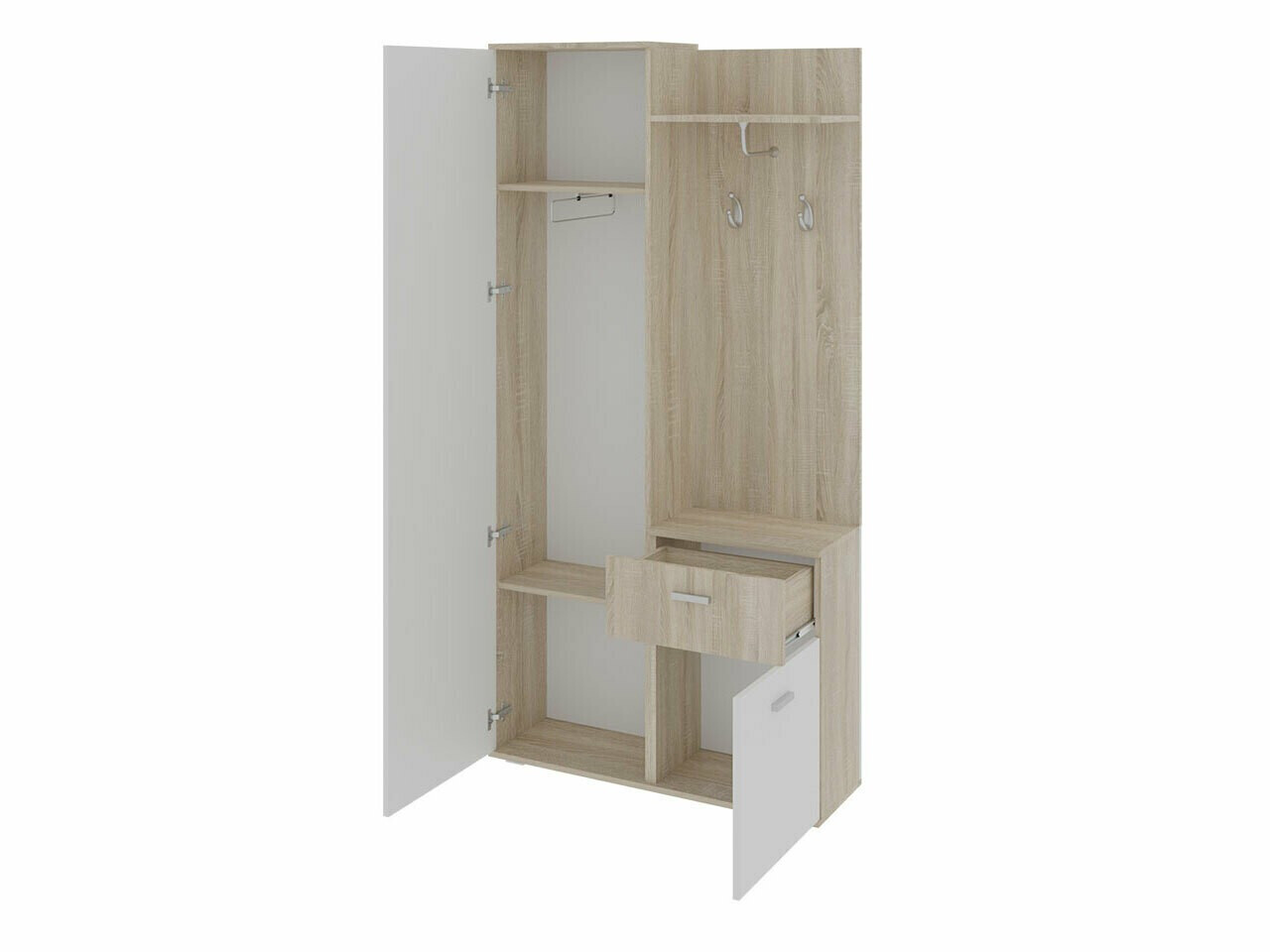 Forstofusett Pavo (Artisan-eik + Svartur)