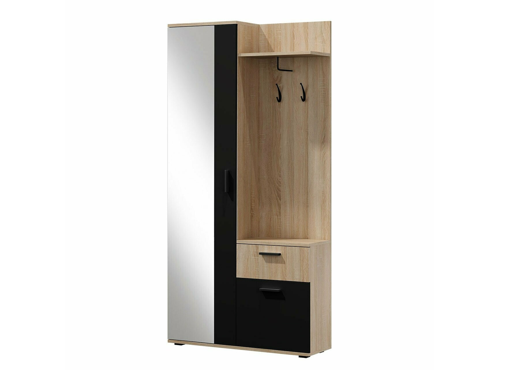 Forstofusett Pavo (Artisan-eik + Svartur)