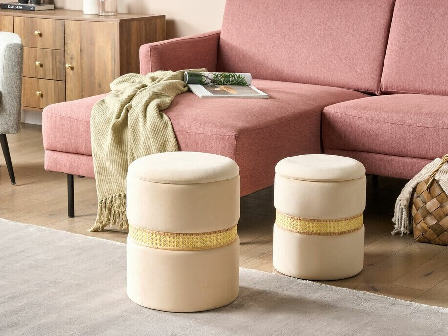 Sett af skemlum Berwyn 1600 (Beige)