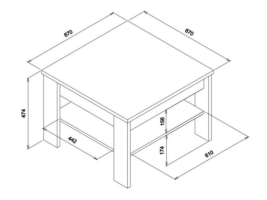 Sófaborð Verevai 110