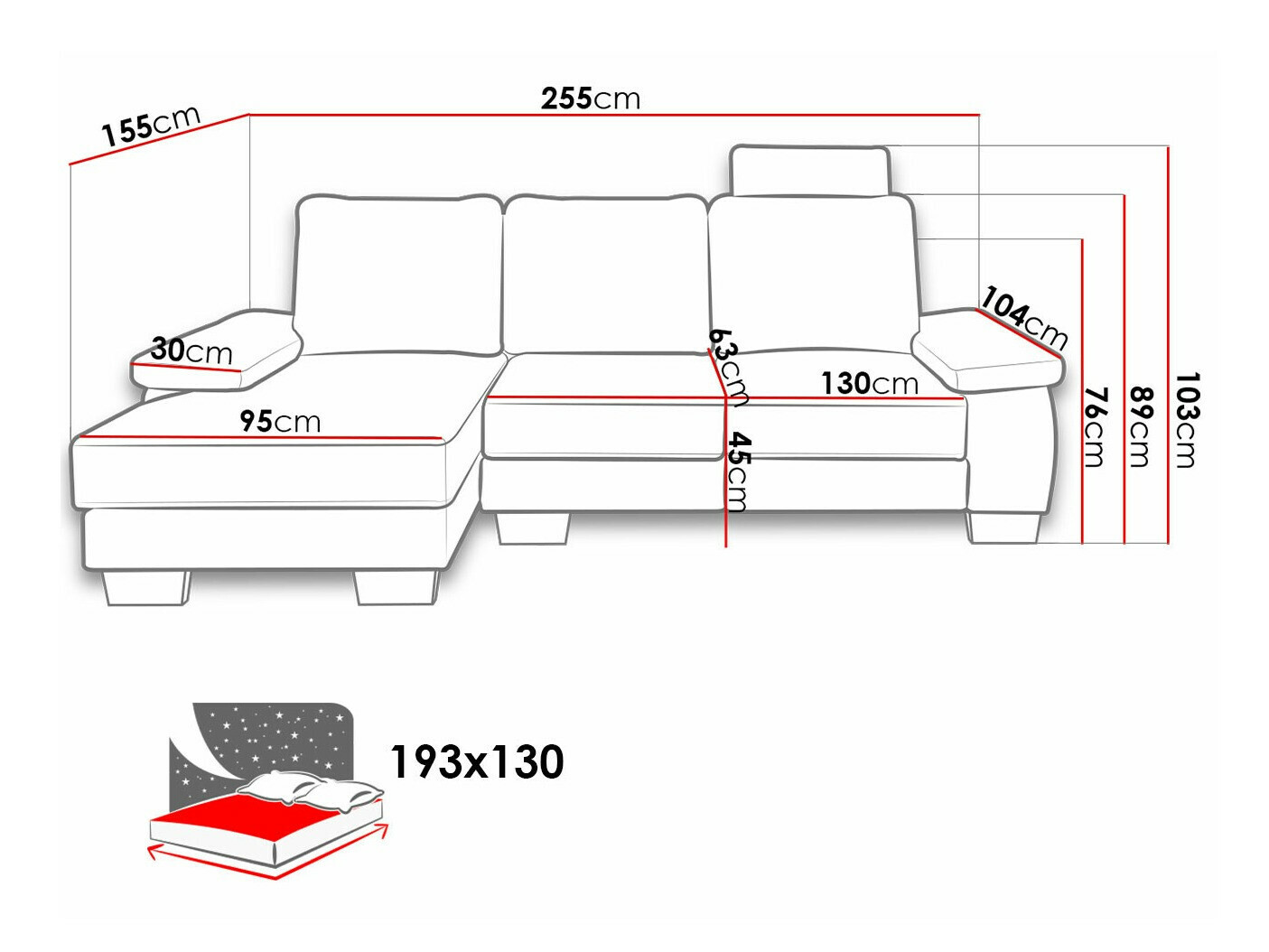 Horn­sófi Lincoln 182 (Barrel 03)