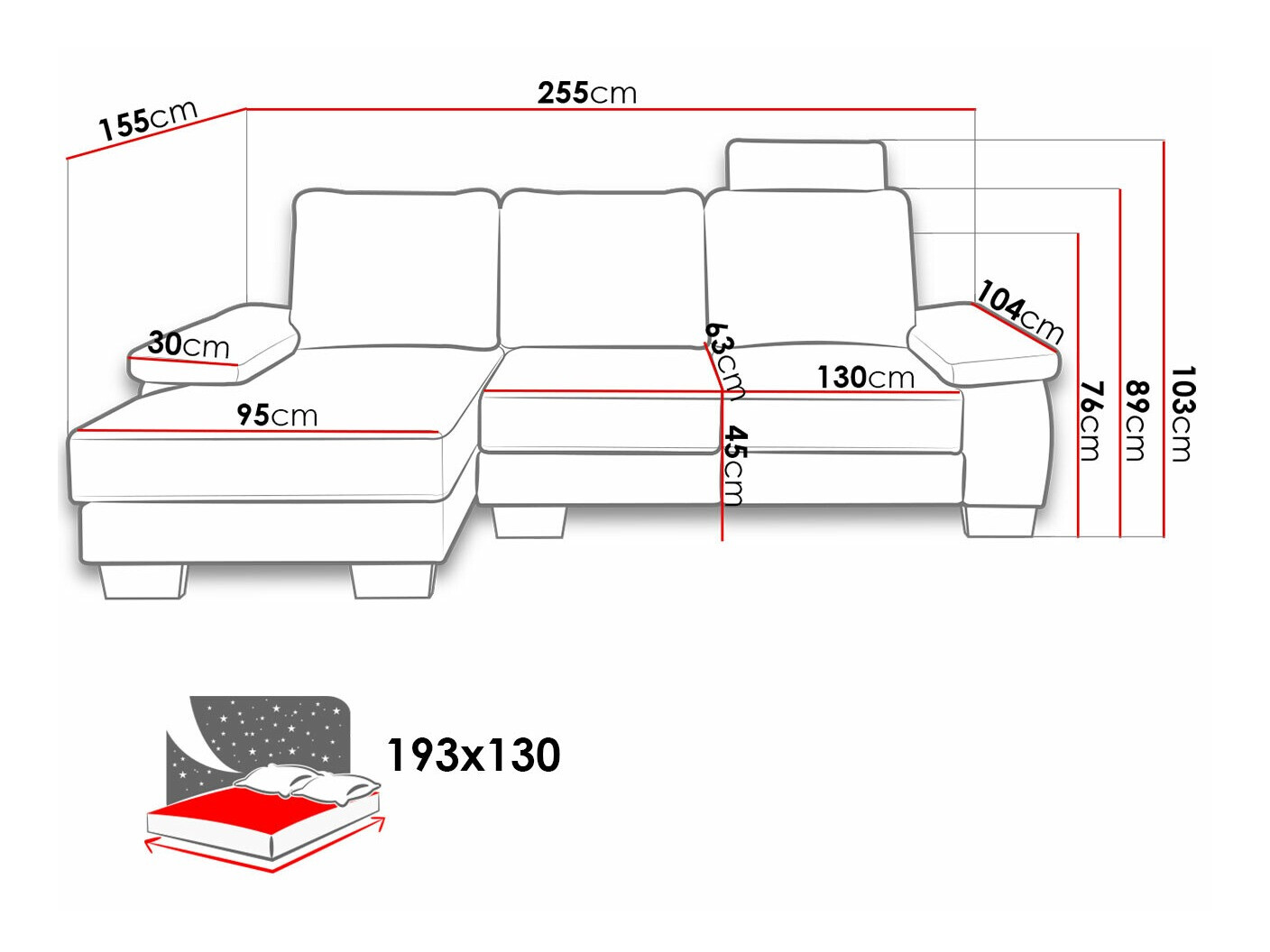 Horn­sófi Lincoln 182 (Barrel 83)