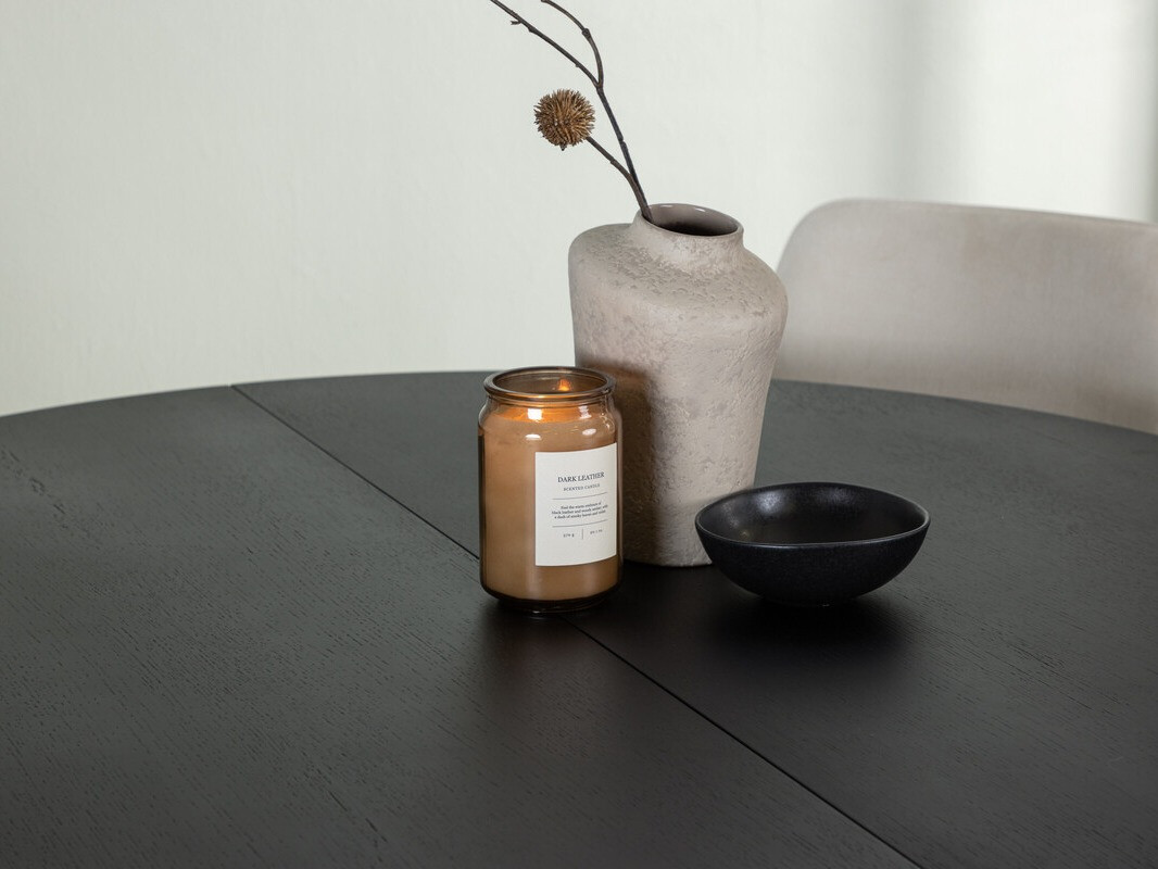 Borðstofusett Dallas 4335 (Svartur + Beige)