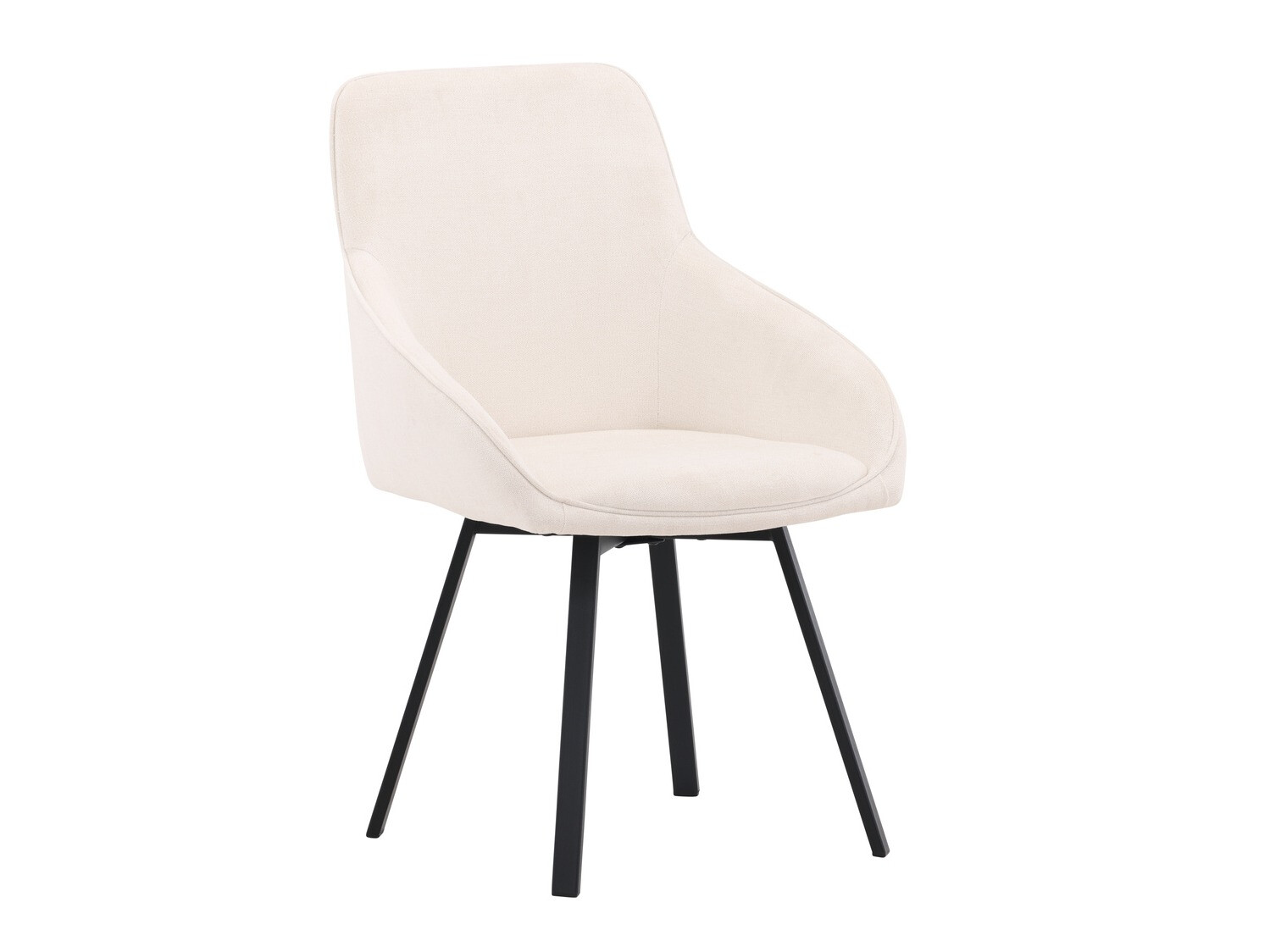 Borðstofusett Dallas 4335 (Svartur + Beige)