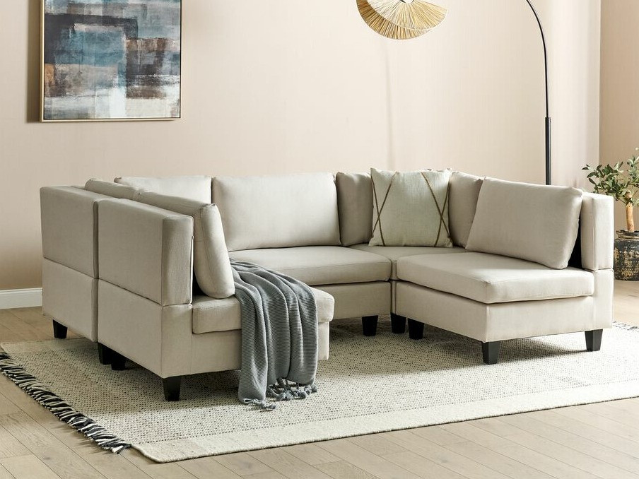 Einingahornsófi Elbmeli 104 (Beige)