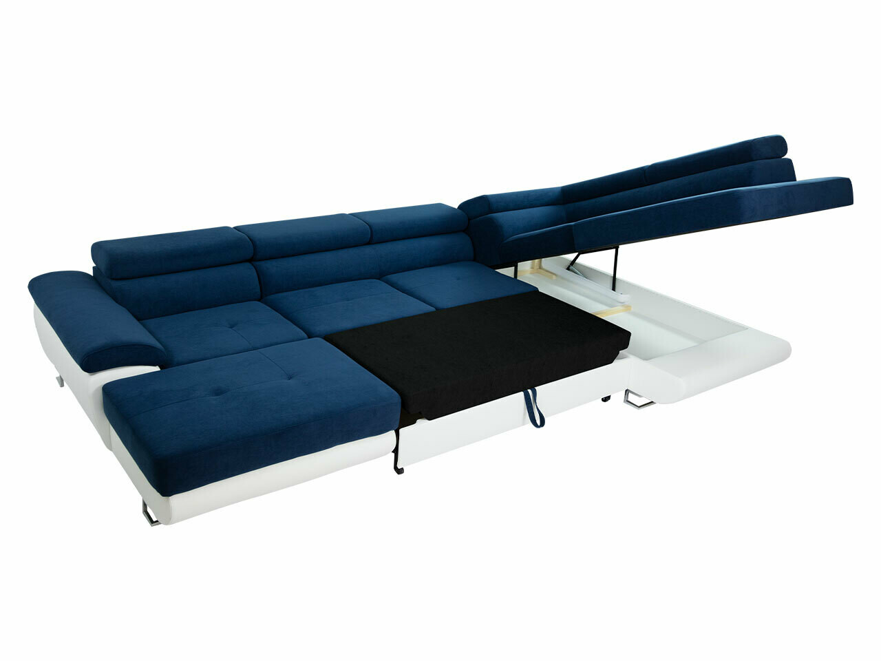 Horn­sófi Comfivo Ruta IV (Soft 017 + Uttario Velvet 2967 + Uttario Velvet 2959)