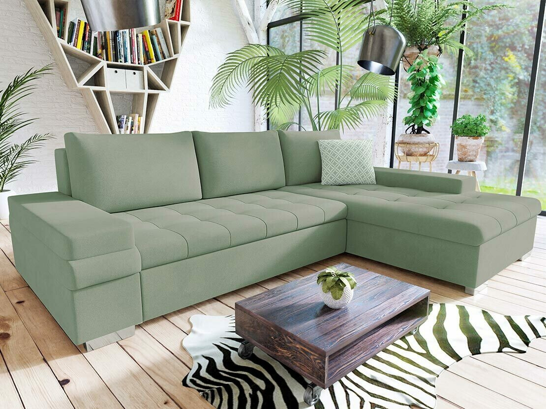 Horn­sófi Comfivo Olivetum I (Uttario Velvet 2954 + Evo 29)