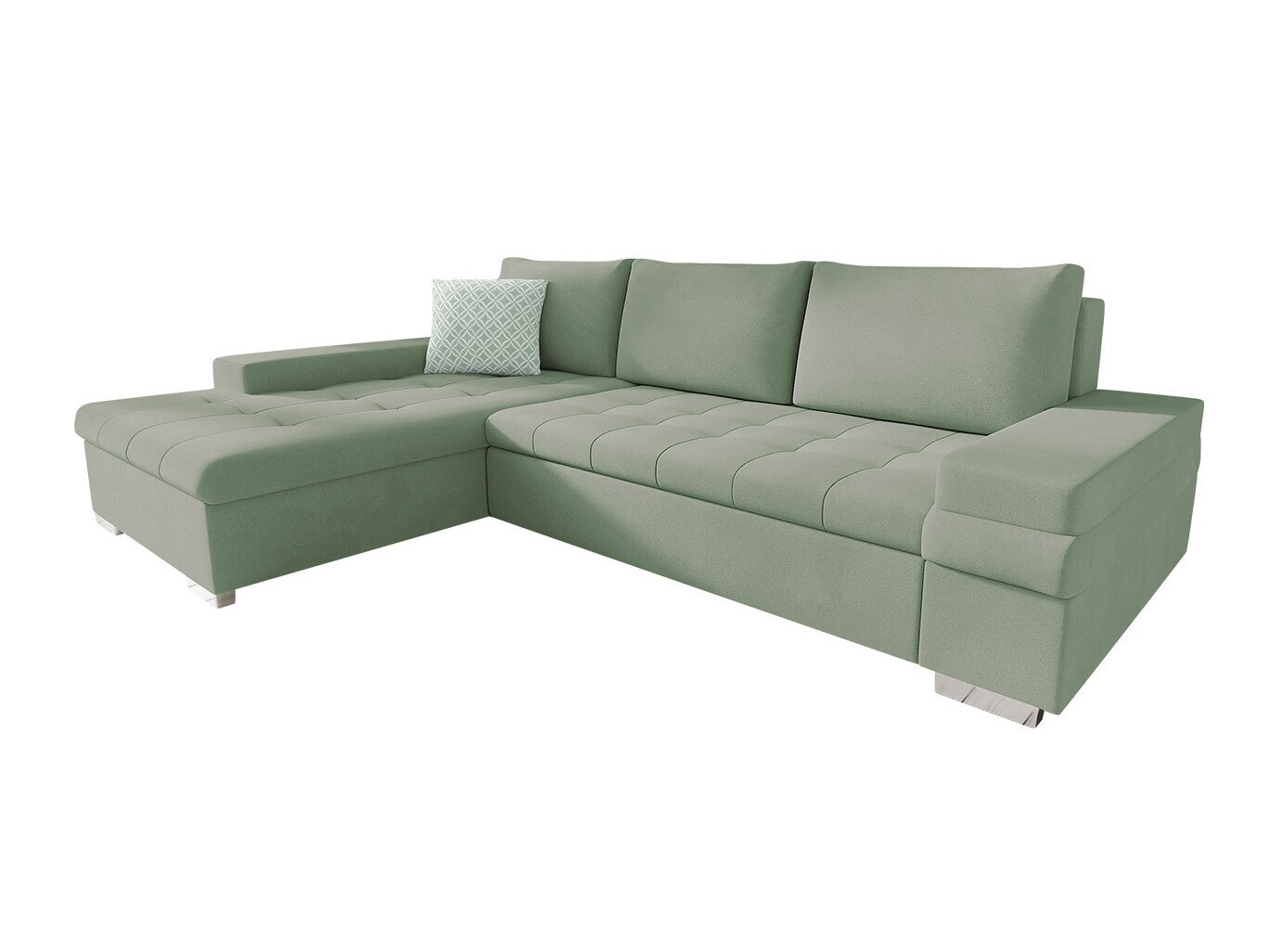Horn­sófi Comfivo Olivetum I (Uttario Velvet 2954 + Evo 29)